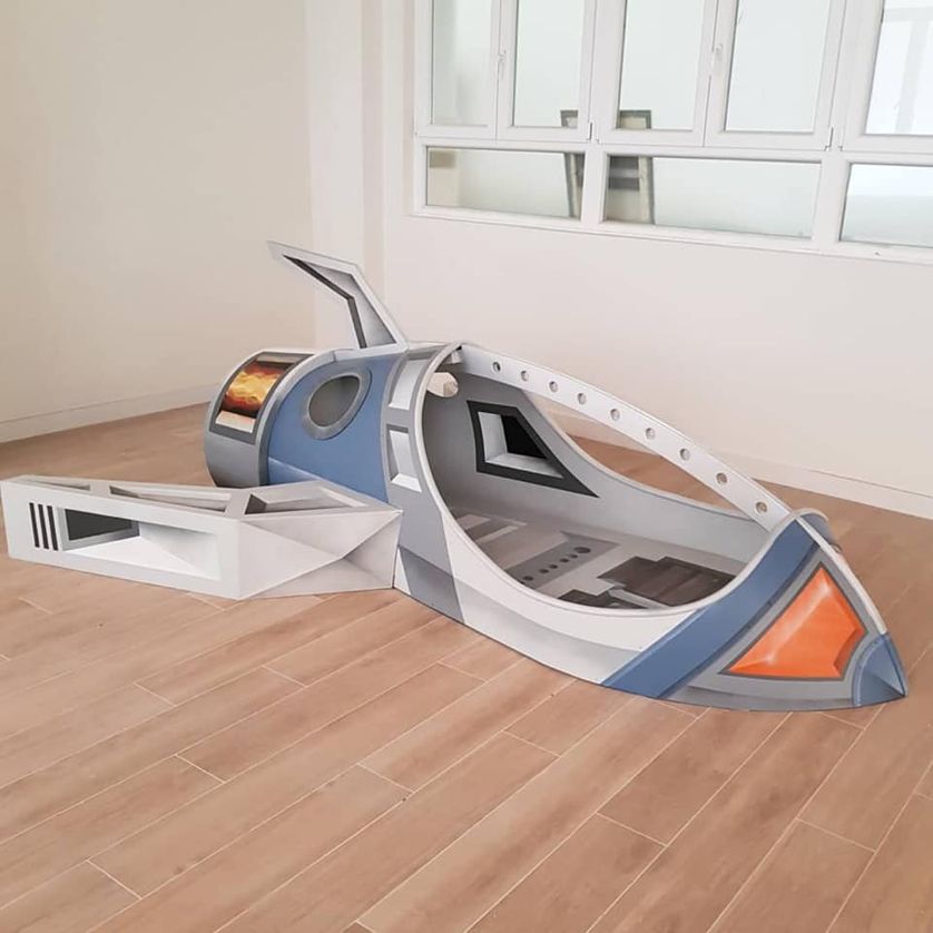 nave espacial de madera