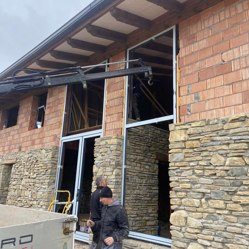 Ventanas de PVC en construcción